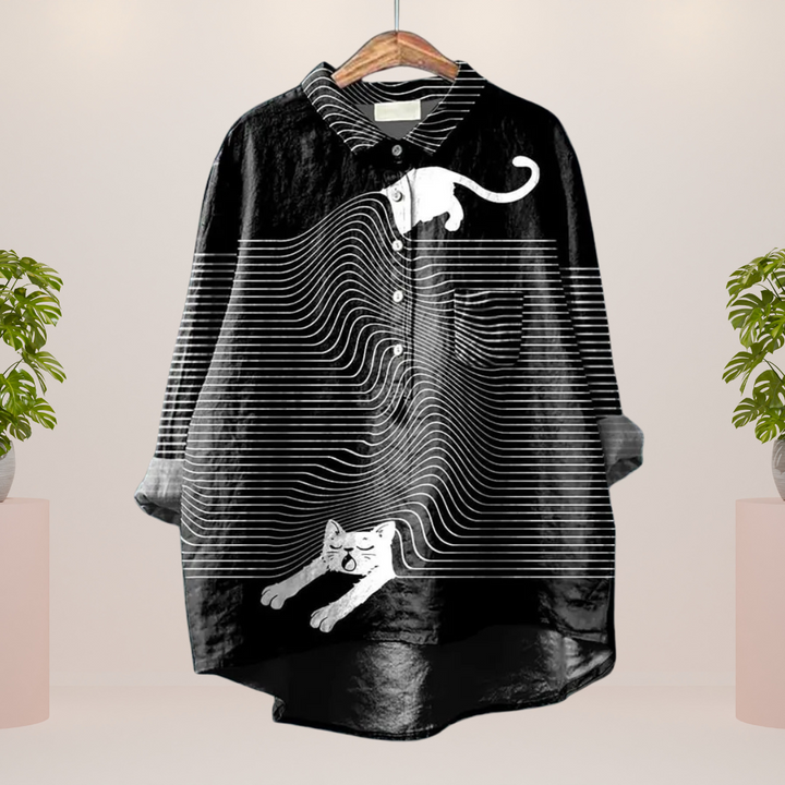 Freya™ - Trendy Fashion Print Art Shirt