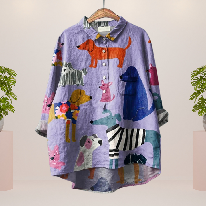 Freya™ - Trendy Fashion Print Art Shirt