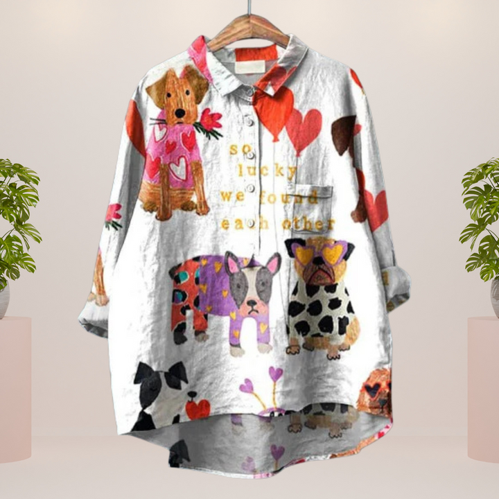 Freya™ - Trendy Fashion Print Art Shirt